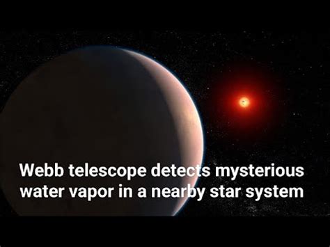 Webb telescope detects mysterious water vapor in a nearby star system